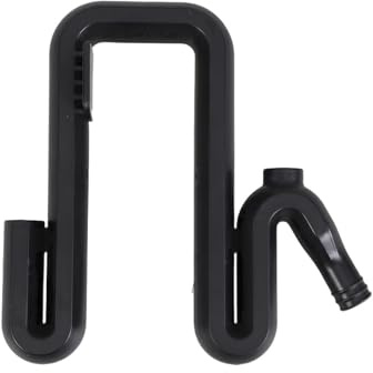 Homoyoyo Black Plastic Rain Barrel Overflow Hose with Bulkhead Fitting for Outdoor Water Tank, Leakproof Garden Water Storage Accessories for Rainwater Harvesting and Overflow Prevention