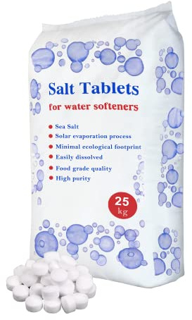 HSD Himalayan Salt Direct HSD 25 Kg Salt Tablets Water Softener Compatible to All water softner Machines 100% Genuine British salt tablets for water softener Of Premium Quality (1 Bag)