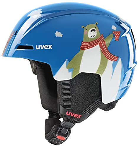 uvex viti - robuster, Leichter Skihelm optimaler Belüftung für Kinder - Blue Bear - 51-55 cm