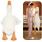 50-190 cm Riesige Gans Plüschtiere Große Ente Puppe Weiches Kuscheltier Schlafkissen Kissen für Kinder und Mädchen(130cm)