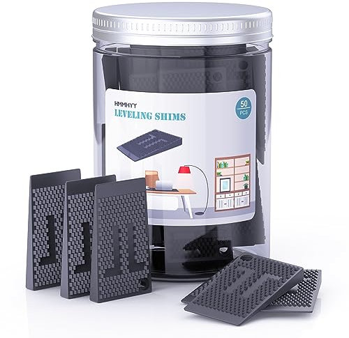 Furniture shims set of 50, plastic wedges for leveling, table wedges, wheel chocks furniture, rubber wedge, furniture leveler, DIY leveling for furniture, table, chair, cabinet