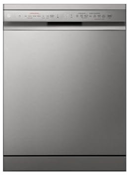 LG QuadWash DF242FPS Lave-vaisselle autonome série 2, Classe D, 14 plafonds, 4 bras de pulvérisation, TrueSteam, EasyRack+, Dual-Zone, Wi-Fi, Inverter Direct Drive, Gris