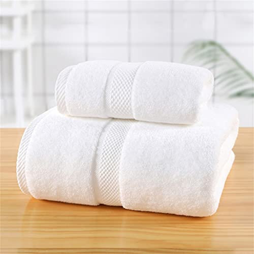 QTANZIQI Extra saugfähiges 2-teiliges Baumwoll-Badetuch-Set für Damen und Herren - schnelltrocknend, weich und Heimtextil - Ideal für den täglichen Gebrauch - Unisex - wie abgebildet