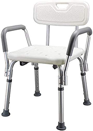 Sedile per Doccia Sedia per Doccia Sedile per Doccia Sollevatore per Vasca Antiscivolo, Altezza Regolabile con braccioli e Schienale