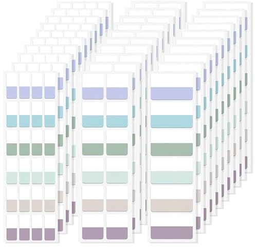 420 Pièces Marque Page Adhesif, Autocollantes D'index Inscriptible Sticky Tabs pour Convient aux Bureaux, Documents, Livres, Agendas, Dossiers (Morandi)