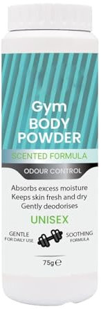SDMAX Gym Body Powder, Moisture Absorption, Anti-Chafing Protection, Cooling and Soothing Effect, Lightweight and Non-Greasy, Compact, Pleasant Fragrance (75gram) (1PCS)