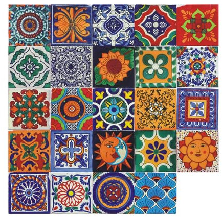 Tiardey Adesivi da Parete retrò Adesivi per Piastrelle marocchine antiche Adesivi da Parete per Cucina Piastrelle autoadesive per Decorare bellissime pareti (24 Pezzi)