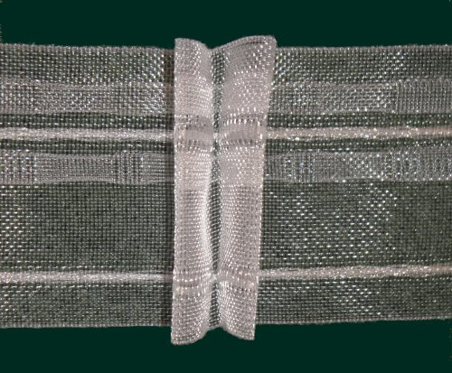 Ruther & Einenkel Gardinenband, PES, halbtransparent, 1000 x 5 x 0.1 cm