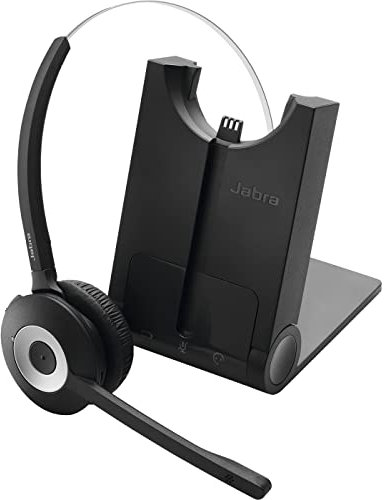 Jabra Pro 930 MS DECT Kabelloses On-Ear Mono Headset - Skype for Business Zertifiziert - HD Voice und Noise Cancelling - zur Verwendung mit Softphones in Europa - EU-Stecker