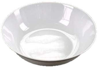 Gicos Ciotola INSALATIERA Tonda Materiale MELAMINA Colore Bianco Dimensione 25 CM 598739
