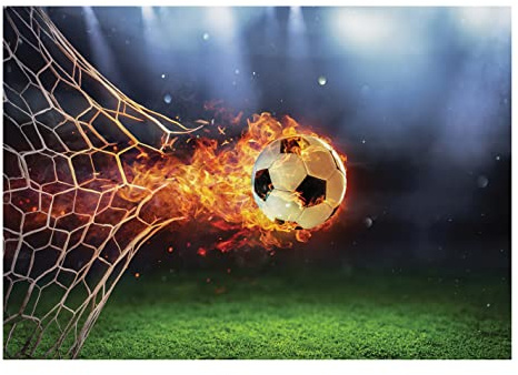 WallArena Carta Da Parati Fotografica Bambini Calcio Sport Stadion - Include Colla - Design Carta per Pareti Camera Ragazzo Giovani Fotomurali In Tessuto Non Tessuto TNT (254x184 cm)