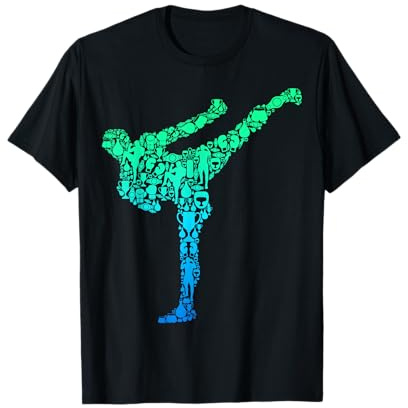 Kickboxing Kickboxing Taekwondo Karate Boys Children Kickbox T-Shirt