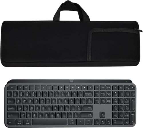 AF-WAN Étui de protection portable en néoprène résistant aux chocs, imperméable à l'eau et à la poussière pour clavier éclairé Logitech MX Keyboard