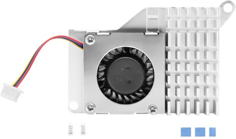 Active Cooler for Rasp-Pi 5 Binghe Official Active Cooler with Aluminium Heatsink with Thermal Pads Cooling Fan Radial Blower Compatible with Raspberry Pi 5