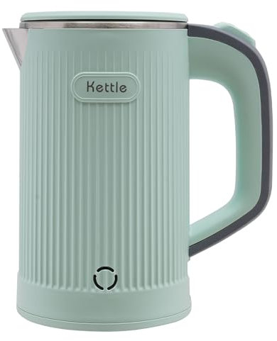 Reise Elektrischer Tee Wasserkocher,Klein Wasserkocher 800ML Reisewasserkocher, 5 Minuten schnelles Kochen Tragbarer Camping Wasserkocher, Leise Reise Teekanne aus Edelstahl Camping Wasserkocher