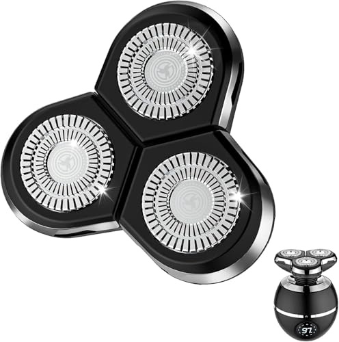 ETENTOUS Rasoir Electriques Hommes, 5 en 1 Rasoirs à Têtes Rotatives - 3D Tondeuse à Barbe Utilisation Humide et Sèche Rasoir Rechargeable avec Ecran LED, Rasage IPX7 Etanche.