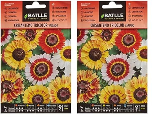 Semillas Batlle Crisantemo TRICOLOR (Paquete de 2)