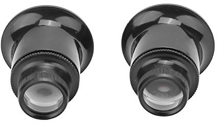 Kikumi Paket med 2 Klocka Reparationsförstoringsglas 20X Klockförstoringsglas Urmakare Förstoringsverktyg