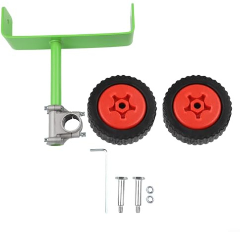 TDCuizent Ruote di supporto regolabili per tosaerba in nylon con base stabile per diserbo da giardino, attacco per erbacce, erbacce, tagliaerba (26 cm)