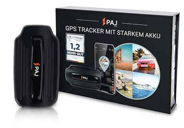 PAJ GPS Power Finder GPS-Tracker Auto, Motorrad, Fahrzeuge und LKW´s mit Magneten und Live-Tracking, ca. 40 Tage Akkulaufzeit (bis zu 90 Tage im Standby-Modus)