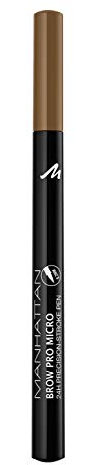 Manhattan Brow Pro Micro Pen Augenbrauenstift, in der Farbe 001 Blonde, Flüssiger Eyebrow Pencil mit ultra-präziser 0,2 mm Spitze, Für einen natürlichen Augenbrauen-Look