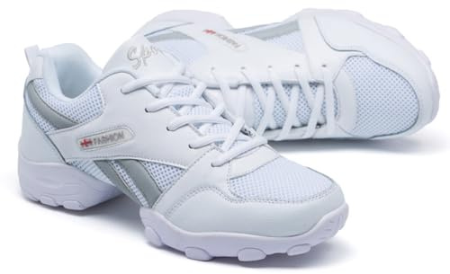 Scarpe da Ballo Latino Uomo Comode Pelle Classiche Scarpe Danza Sneaker Sala da Ballo Liscio Jazz Shoe