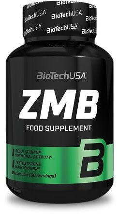 BioTechUSA ZMB Capsules | Optimiseur d'hormones | avec Zinc, Magnésium et Vitamine B6 | Soutien à la testostérone, 60 capsules