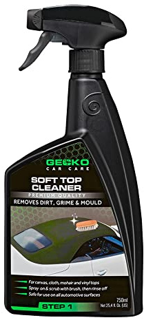 Gecko Nettoyant pour Capote de Cabriolet étape 1 750ml, Noir