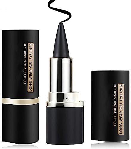 Wasserfester Eyeliner, Schwarzer Gel Eyeliner Stift, Matter schnelltrocknender Eyeliner, Eyeliner mit Präziser Filzspitze, Wischfester Eyeliner Make-up für den ganzen Tag, Langanhaltendes Make-up
