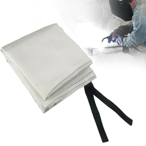 Coperta ignifuga in fibra di vetro ignifuga, per saldatura e stazione di servizio, protezione termica contro le scintille, 1,2 x 1,8 m