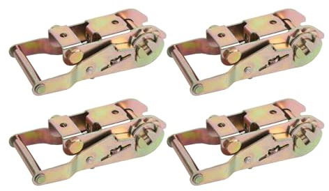 Keenso Spärrspännare Set med 4 Stycken Kolstål Heavy Duty Tie Down Spännare för Att Säkra Laster 1500KGS Dragkraft