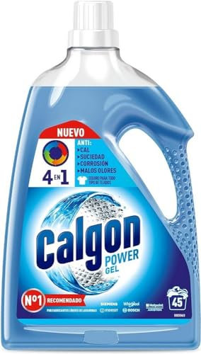 Calgon Gel 4 en 1 - Antical para la lavadora, Anticorrosión, Elimina Olores y Suciedad, en formato gel, 45 dosis, 2,25L