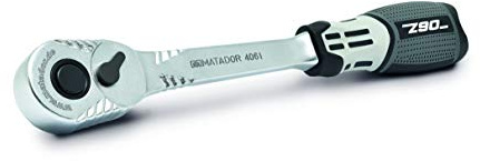 MATADOR Z90 Ratsche 1/2 Zoll | 90 Zahn Hebel Umschaltknarre | 4° Schwenkwinkel Knarre | MATADOR Werkzeug Art.-Nr.: 40610090