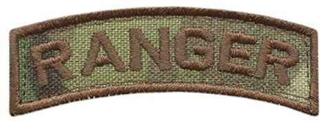 2AFTER1 Ranger Axelflik Multicam OCP US Army Rangers Bricka Taktisk Moral Krok & Loop Patch
