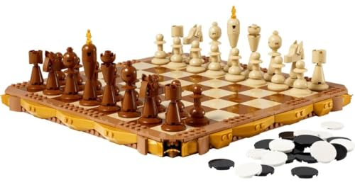 LEGO 40719 Traditional Chess Set 2 in 1 With Choose Chess or Checkers 9+ 743 Pieces