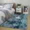 Homesally Flauschiger Teppich für Schlafzimmer, Shaggy Hochflor Weich, Anti-Rutsch Unterseite, Waschbar Moderne Deko für Wohnzimmer, Lake Blue, 120×200cm