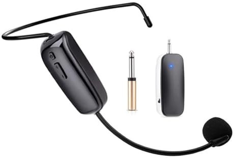 Liqzirtu Microphones sans fil - écouteurs avec microphone sans fil et appareil manuel 2 en 1 | Présentation du conférencier à la main pour le haut-parleur karaoké, l'amplificateur, les haut-parleurs