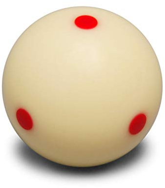 Billiard City SuperAramith Pro-Cup Pool Cue Ball 2 1/4 6 Red Dots w/o Blister Package Made in Belgium