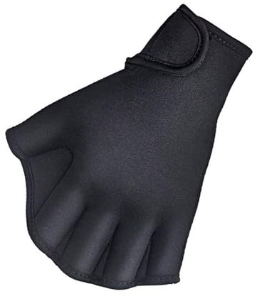 szvbofueck Gants en cuir pour femme - Gants longs pour fitness - Résistance à l'eau - Pour la natation et la plongée - Avec dragonne - Gants en tissu pour homme (noir, L)