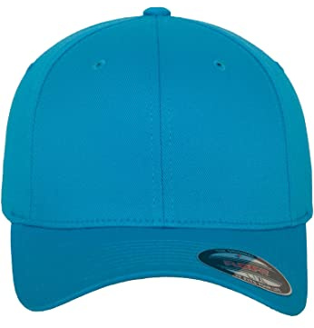 Flexfit Unisex Cap Wooly Combed, Unisex Baseballkappe, L/XL, Hawaiian Ocean