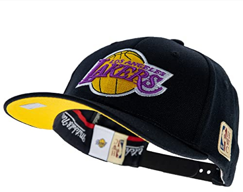 Mitchell & Ness NBA/HWC Classic Red Snapback, negro, Los Angeles Lakers Black, Talla única