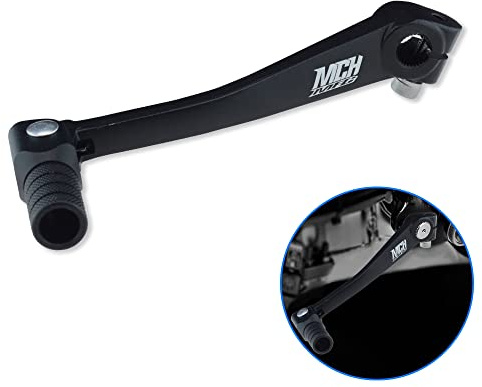 MCHMFG Folding Gear Shifter Shift Lever CNC Aluminum Gear Shifter Shift Lever for XR50 XR80 CRF50 CRF70 50cc-125cc Pit Dirt Bike Motorcycle (Black)