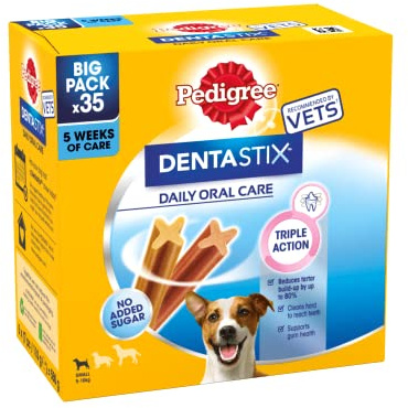 Pedigree Dentastix Daily Adult Small Dog Treats 35 x Dental Sticks 550g