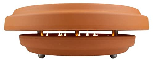 HP-WPT UFO Wärmeplatte Terrakotta L 32/11 9 Kerzen Glühwein Grillen Balkon Terrasse Garten Dekotrend HORNET-PRODUCTS Die Teelichtofen - Manufaktur