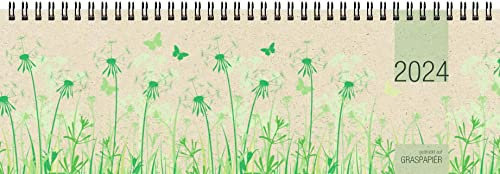 Tischquerkalender 2024 32x10,5 1W/2S Graspapier