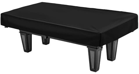 Zuasdvnk 9ft Billardtisch Abdeckung mit Kordelzug, Wasserdicht Staubdicht Winddicht Anti-UV Oxford Schutzhülle für Snookertisch Billardtisch Gartenmöbel Gartentisch