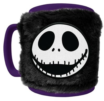 Pyramid International NIGHTMARE BEFORE CHRISTMAS (JACK) FUZZY MUG - Iconic Jack Skellington Design, Suitable for Hot & Cold Beverages, Comfortable Grip, Durable and Microwave Safe