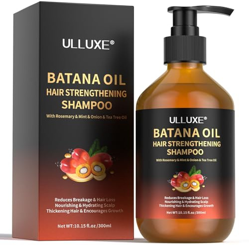 Batana Oil Shampoo, Hårväxt Schampo med batana olja för män och kvinnor med tunnare hår eller håravfall, berikat med rosmarin, ger näring och regenererar håret