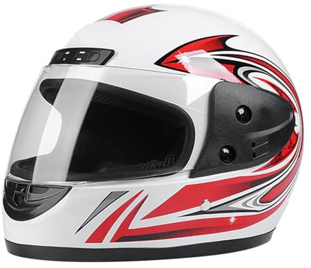 Motorcycle Helmets - Full Face Street Bikes Helmet, -Up Front Sun Visor Helmets | Lightweight Full Face Motorcycle Compact Helmet, Racing Crash Helmet for Adult Men Women Four Seasons