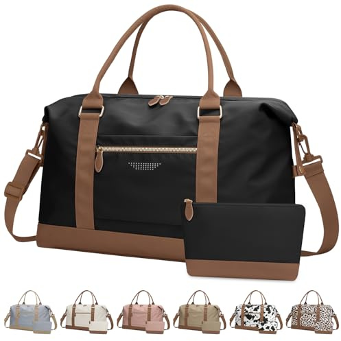 ELONGRIVER Women Travel Duffle Bags, Weekender Overnight Bag, Hospital Bag